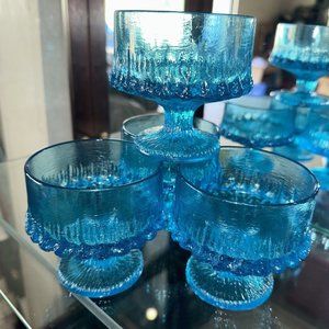 - VNTG Electric Blue LE Smith Sculptura II Desert Cups Set Of 4